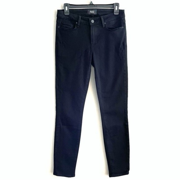 PAIGE | Verdugo Ultra Skinny Jeans Black Shadow EUC 27 - Picture 4 of 9